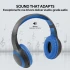 Promate LaBoca Headphone, Over-Ear Deep Bass Wireless Headphone with Long Paytime, Hi-Fi Sound, Blue Color